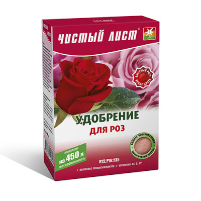 Чистий Лист АКВА добриво для троянд / 300 г.