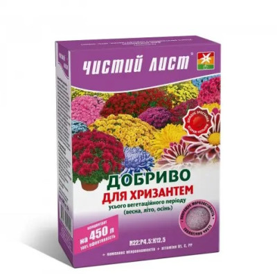Добриво кристалічне для хризантем Чистий Лист / 300 г.