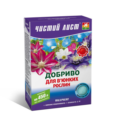 Добриво кристалічне для витких рослин Чистий Лист / 300 г.